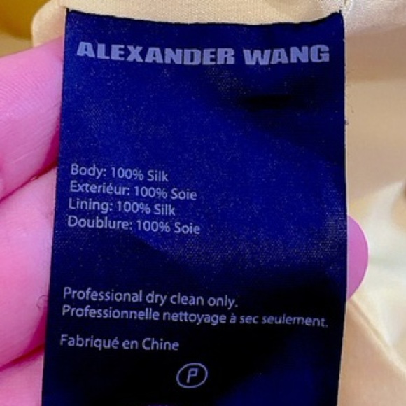 Alexander Wang 100% Silk Cutout Dress N174-7 - Picture 10 of 10